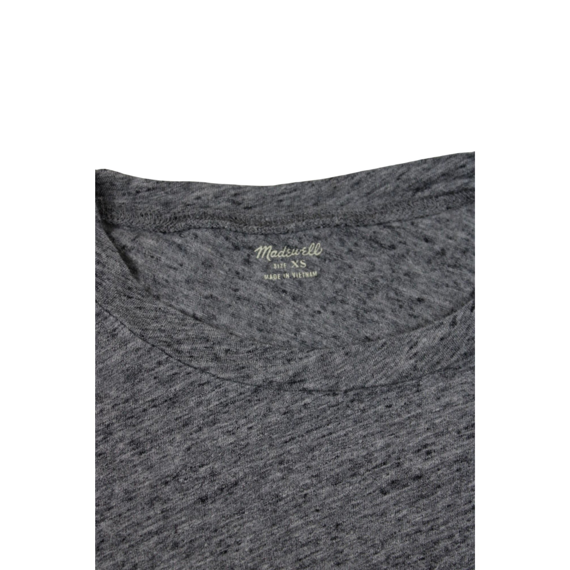 Madewell Gray Speckled Short Sleeve T-Shirt Size XS
