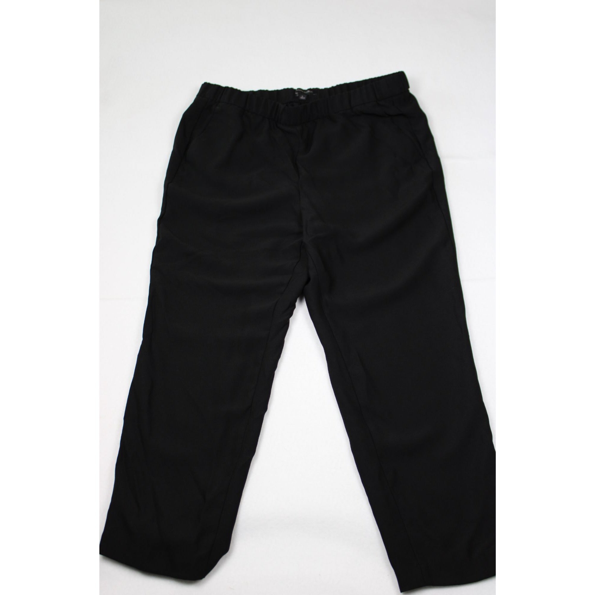 Banana Republic Womens Black Elastic Waist Relaxed Fit Pants Size L