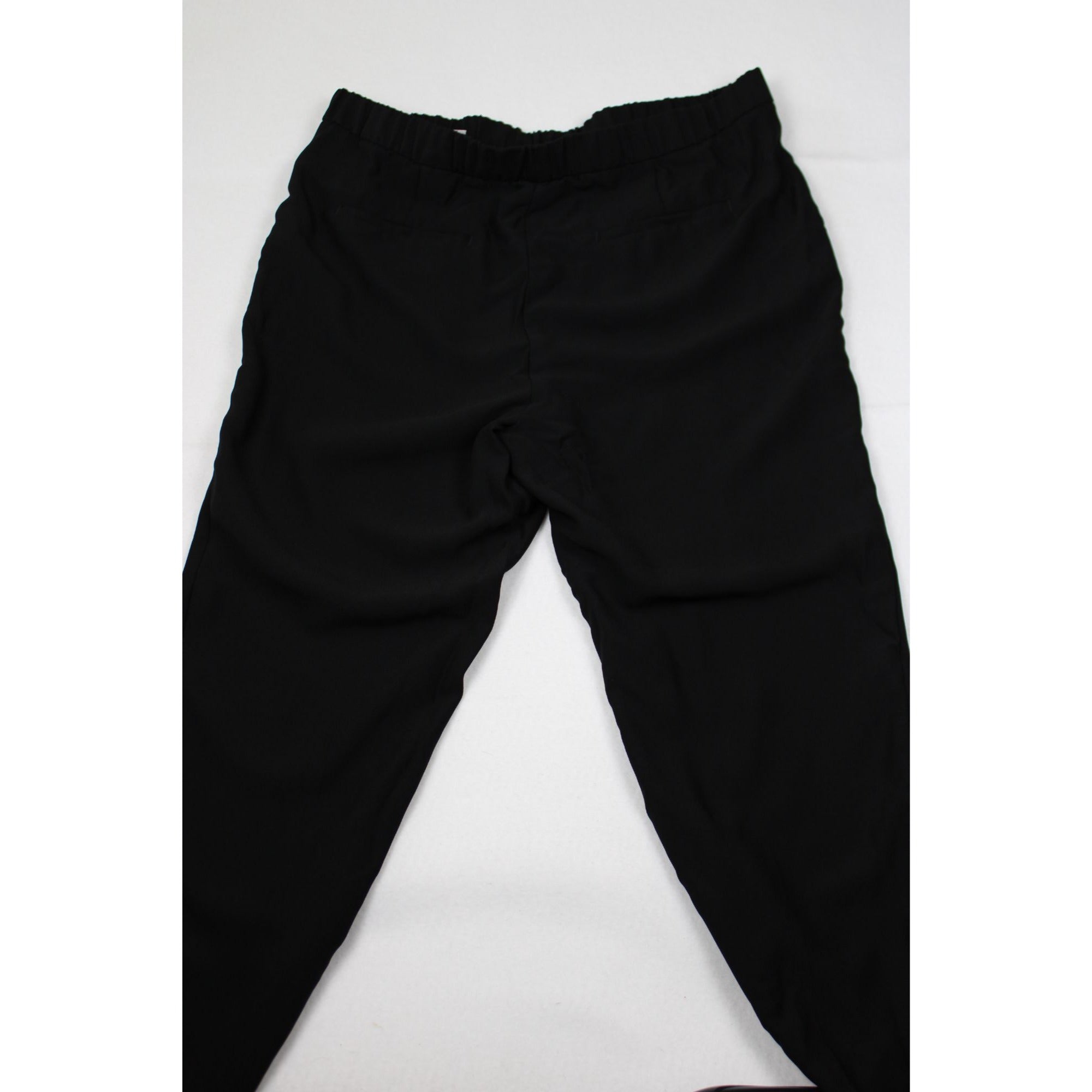 Banana Republic Womens Black Elastic Waist Relaxed Fit Pants Size L
