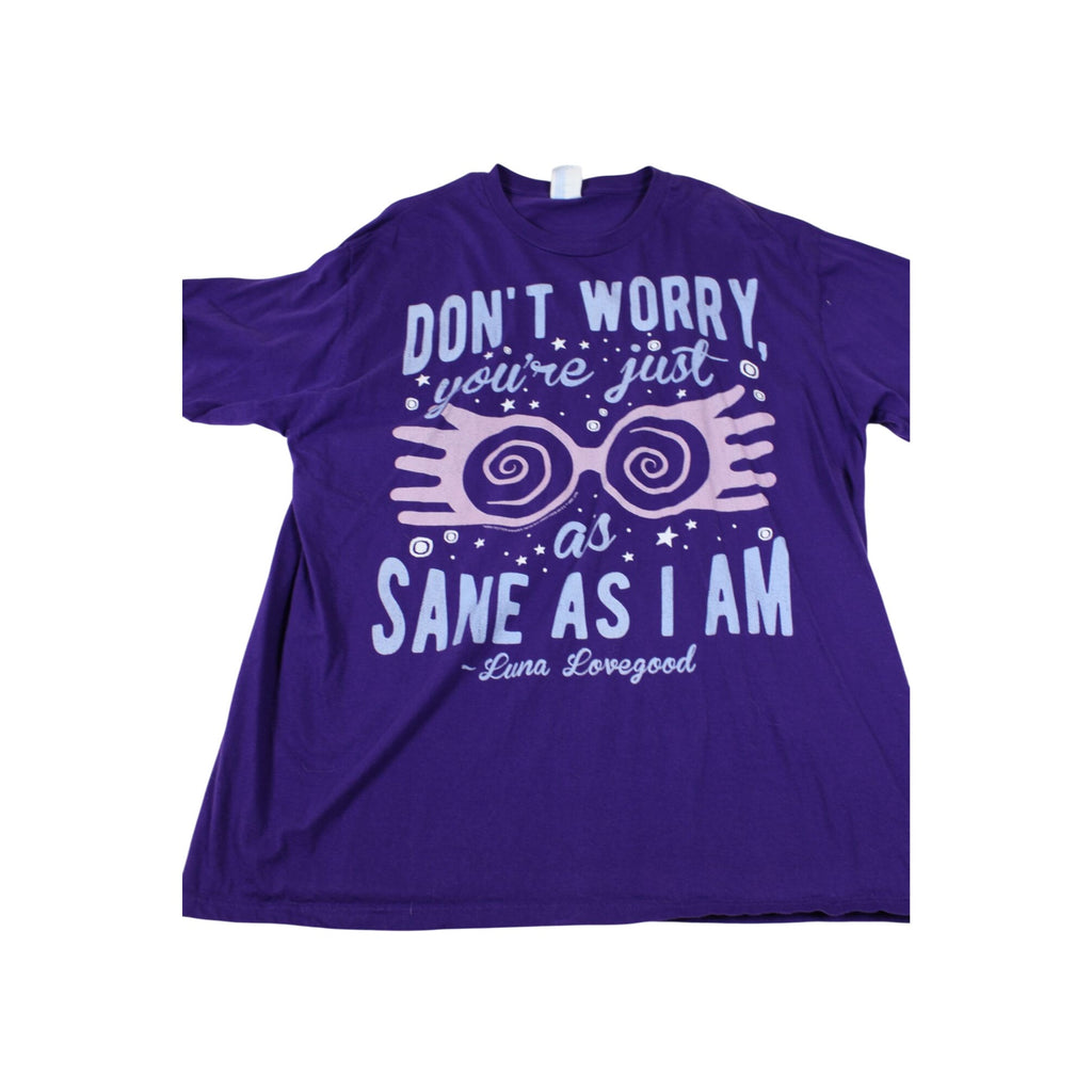 Harry Potter Luna Lovegood Purple Graphic Tee XL