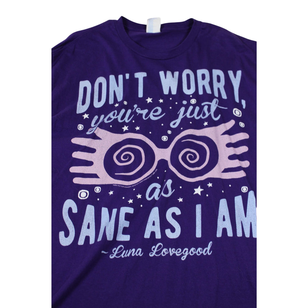 Harry Potter Luna Lovegood Purple Graphic Tee XL