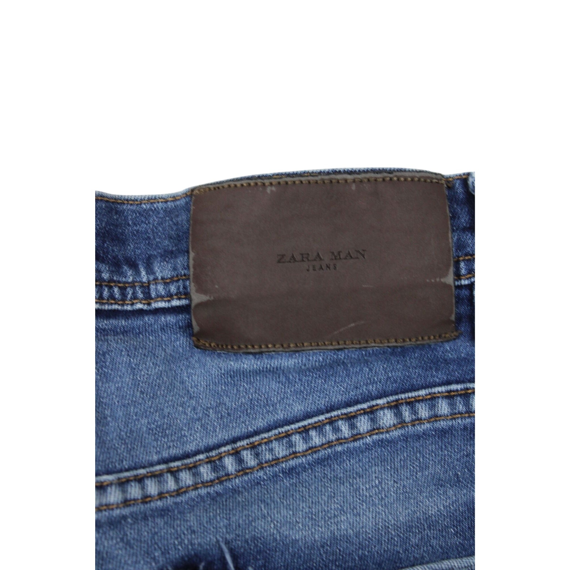 Zara Man Blue Slim Fit Jeans US 30 Denim Casual Everyday Style
