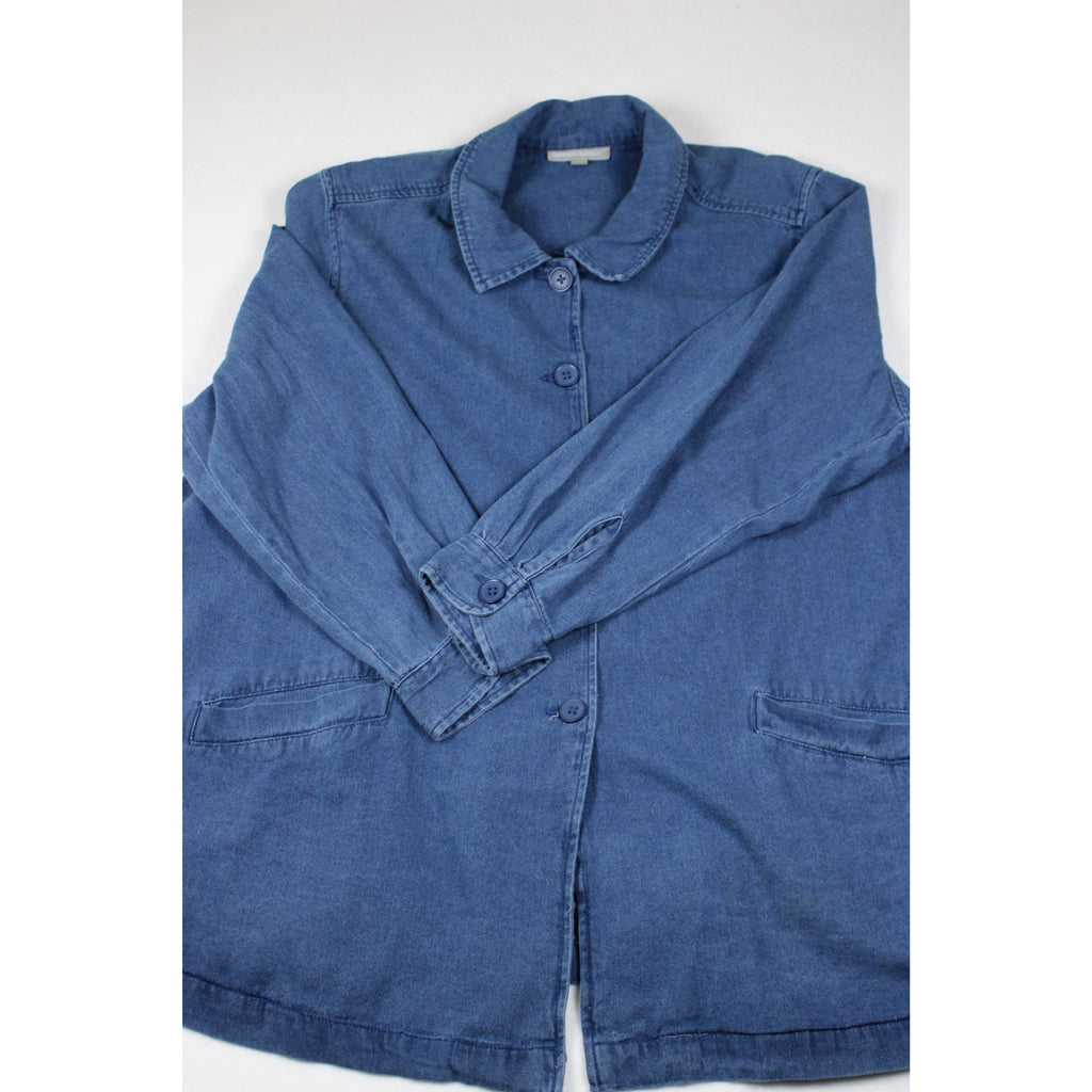 Woman Within Plus Size 26/28 Denim Button-Front Jacket