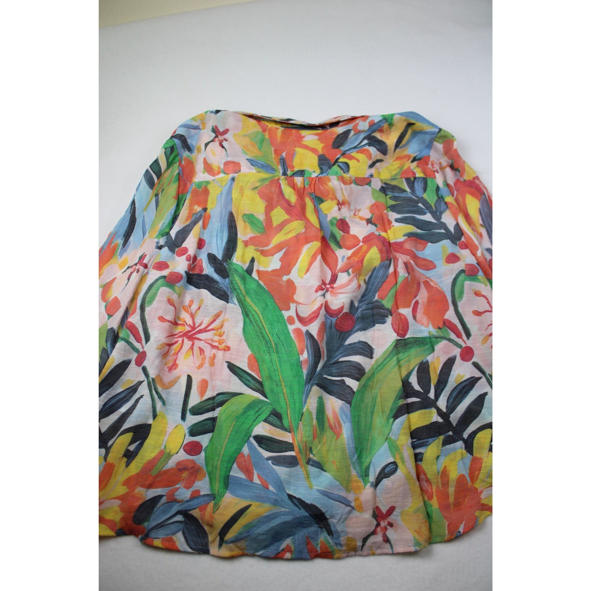 Hope & Harlow Womens Multicolor Floral Button-Up Blouse Size 3X