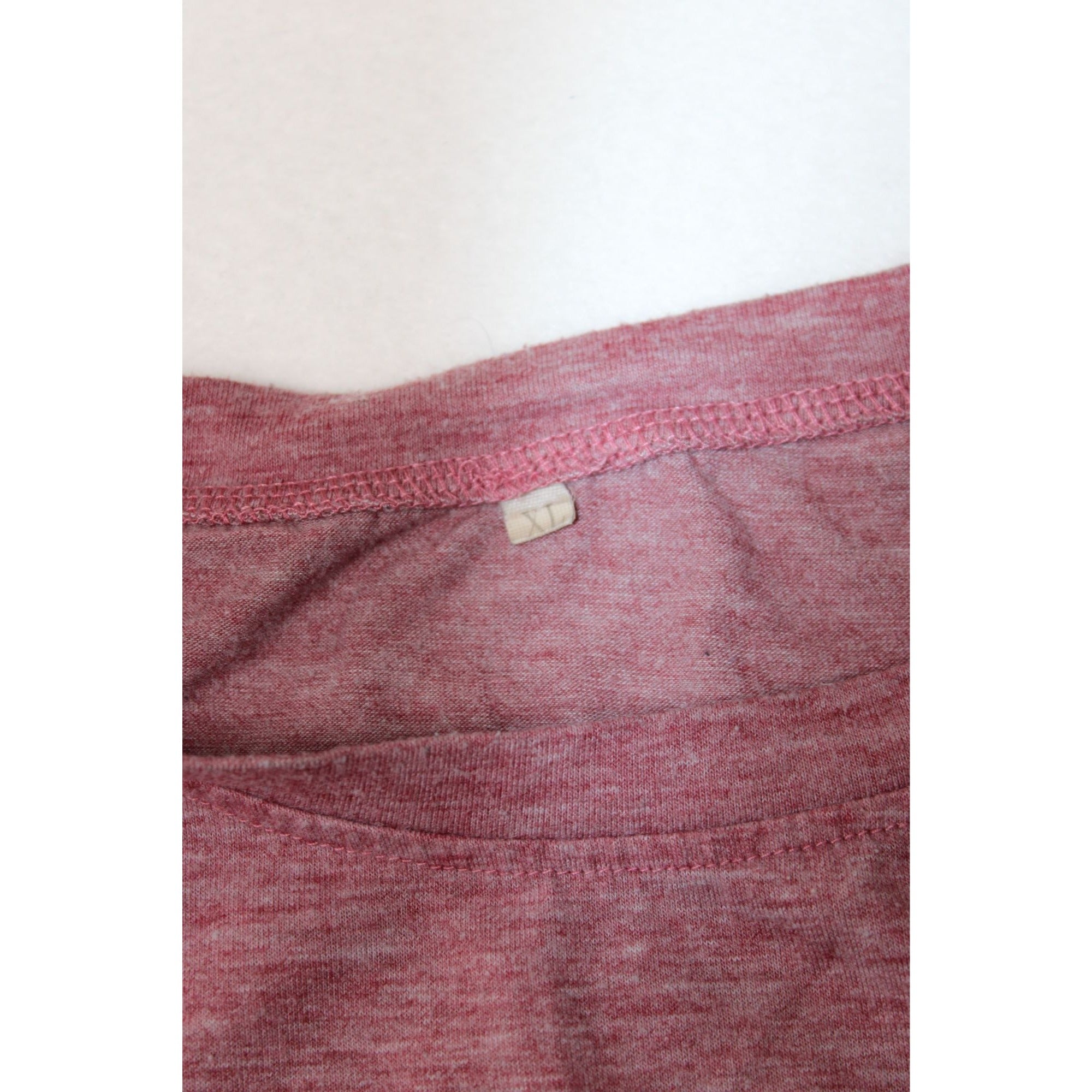 Namaste At The Beach Sleeveless Graphic Tank Top Maroon Heathered Womens XL