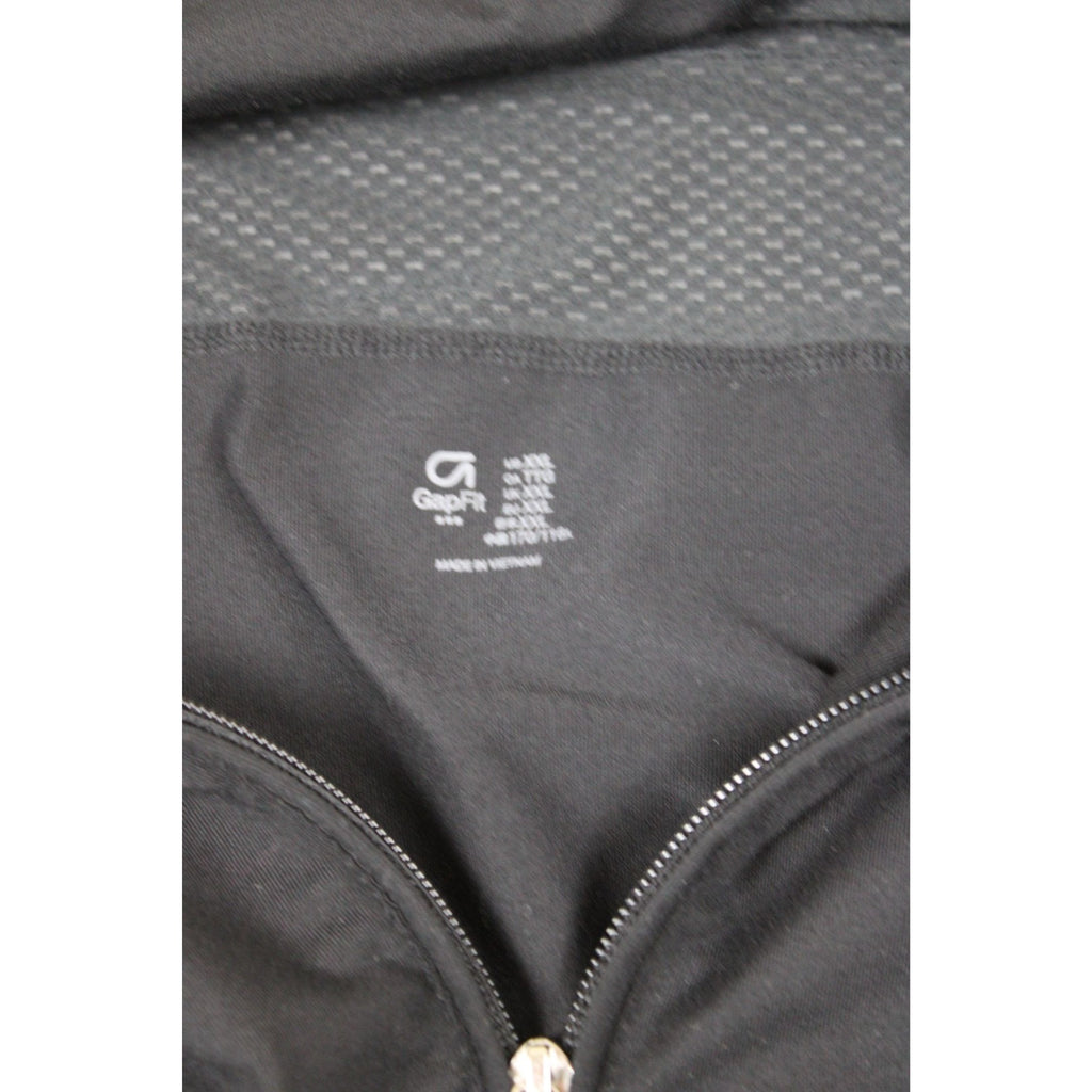 Gapfit XXL Black Full-Zip Jacket With Mesh Detail & Thumbholes