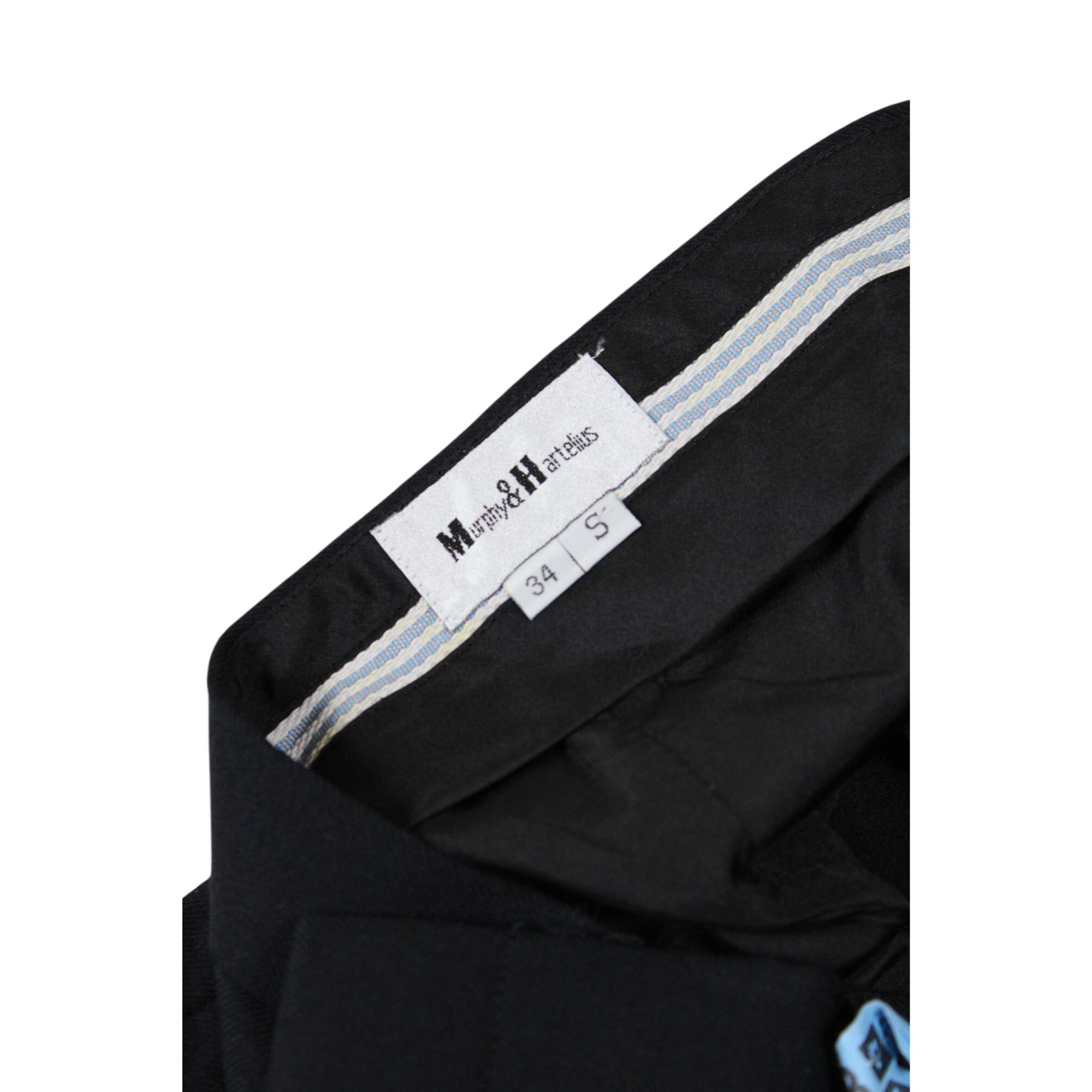 Murphy & Hartelius Mens Black Dress Pants Size 34S