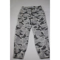 OAT New York Camo Jacquard Knit Pants White Gray Black Camouflage Stretch Size 26 Streetwear