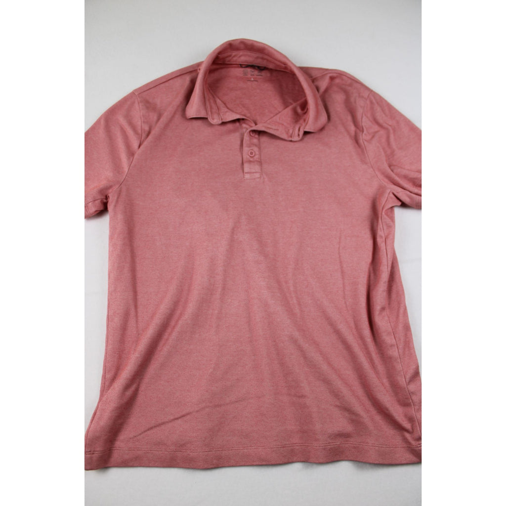 J.Crew Mens Pink Short Sleeve Polo Shirt Size L