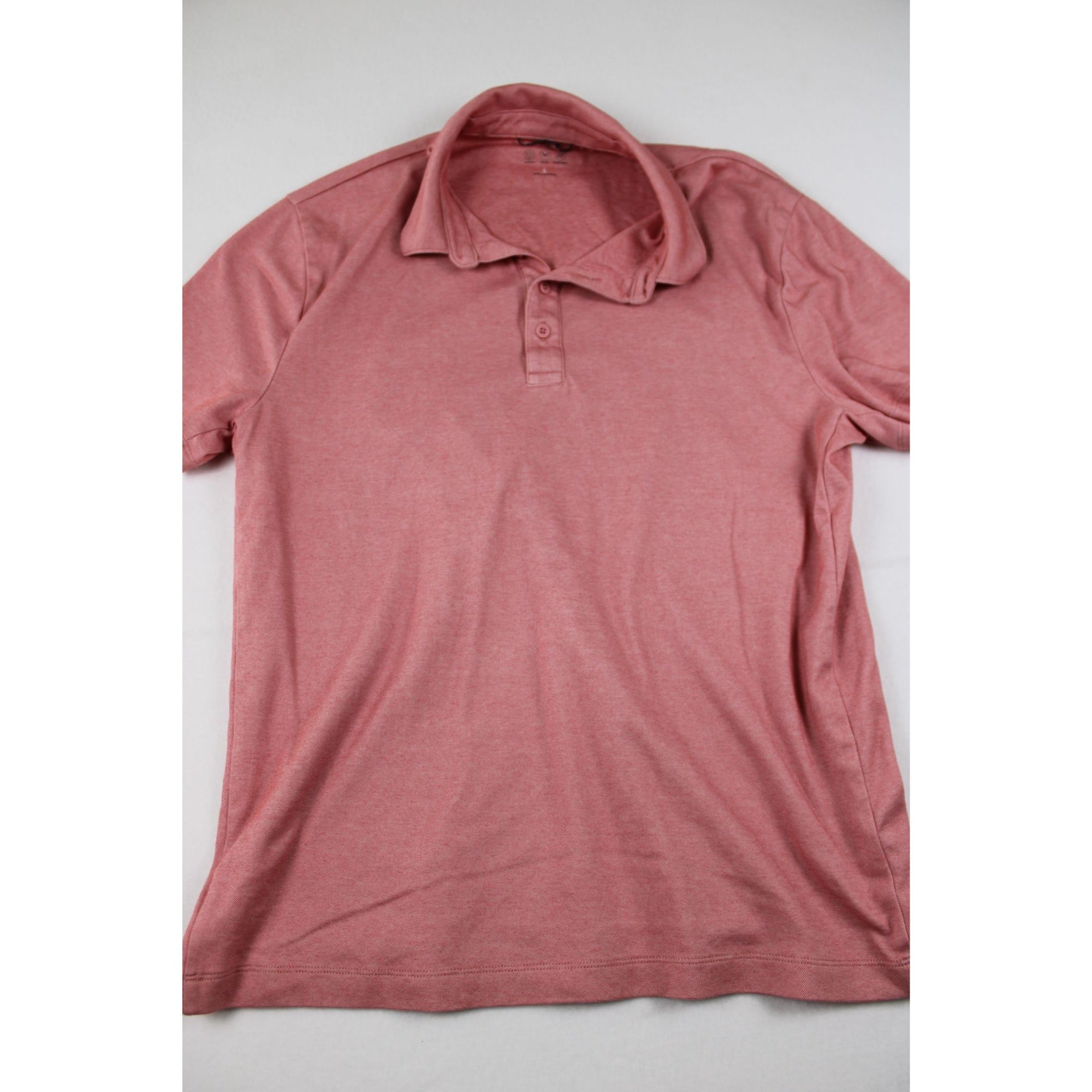 J.Crew Mens Pink Short Sleeve Polo Shirt Size L