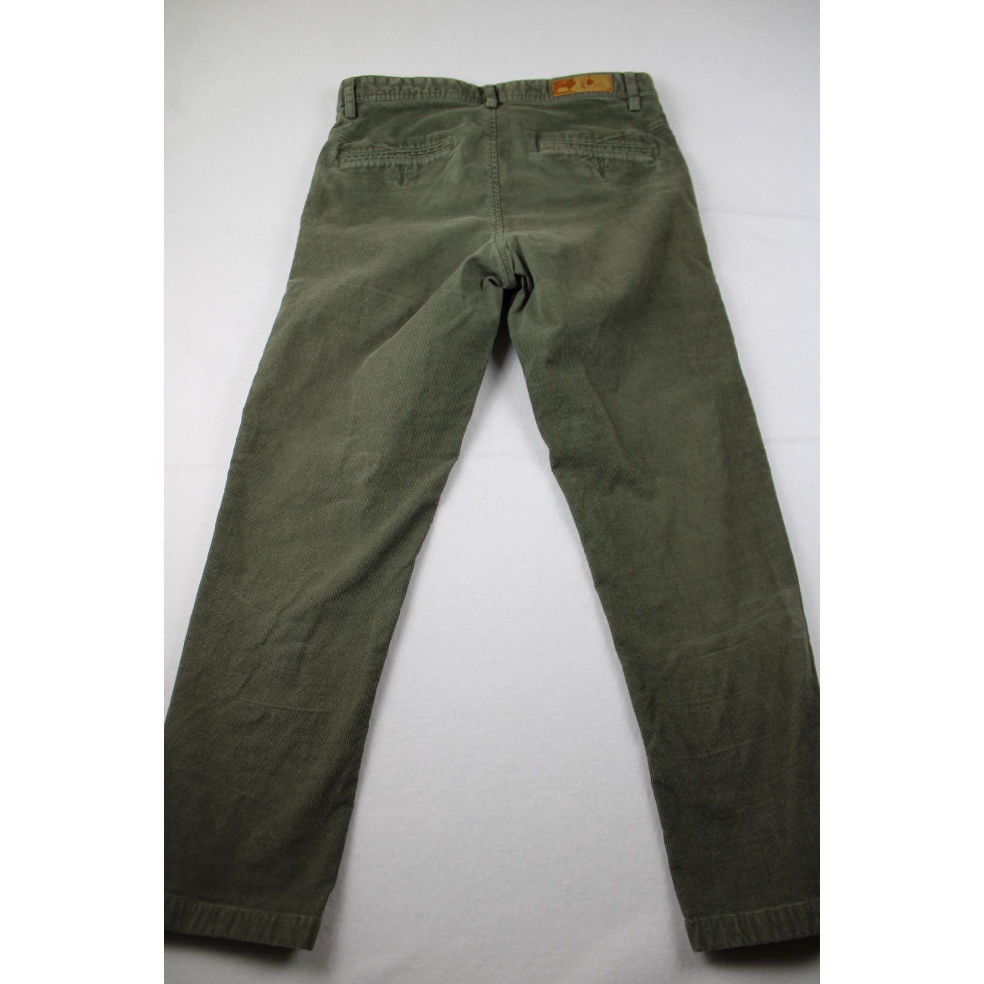 Louis Phillippe Olive Green Corduroy Pants