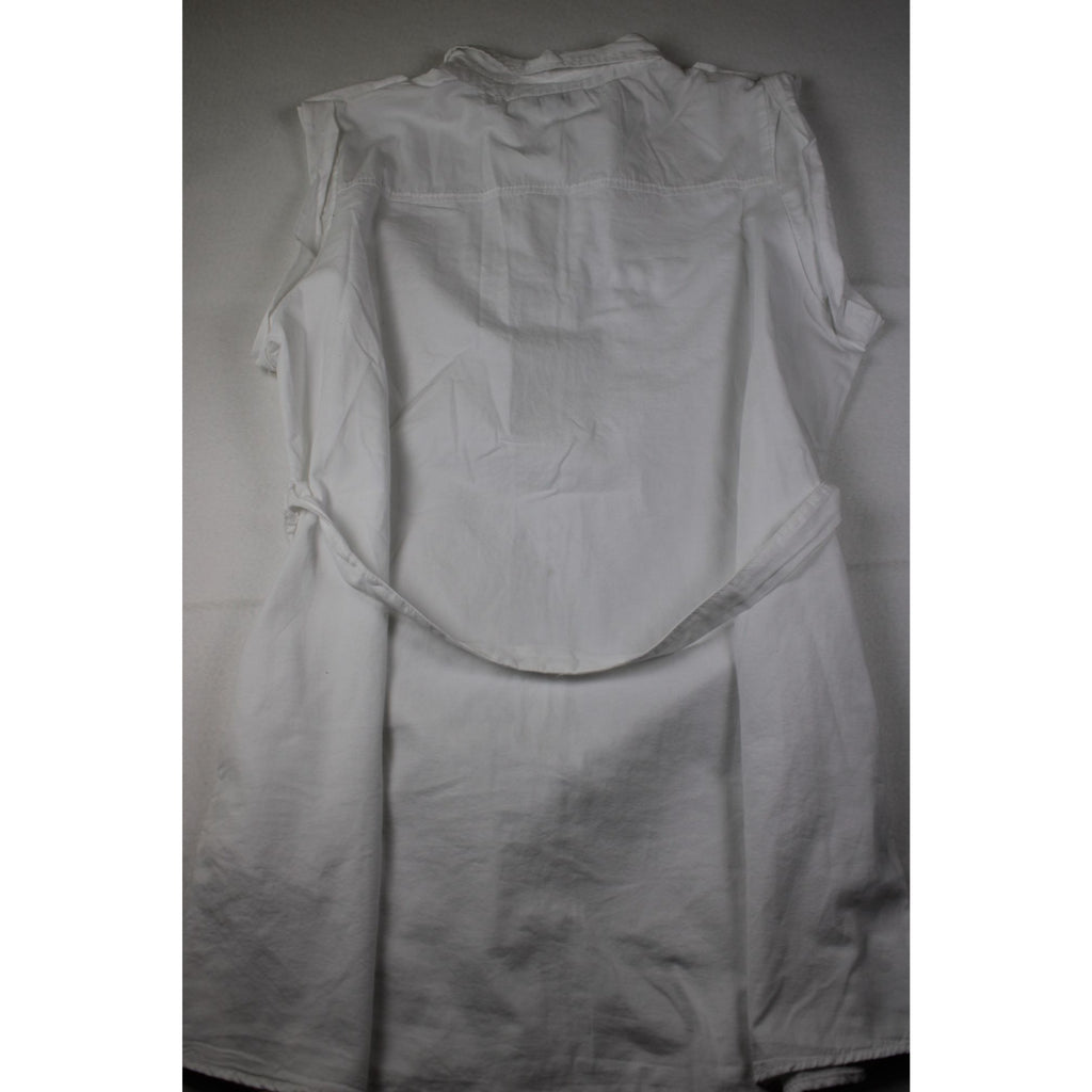 NWT Speed Limit White Sleeveless Belted Shirt — Plus 3X, Utility