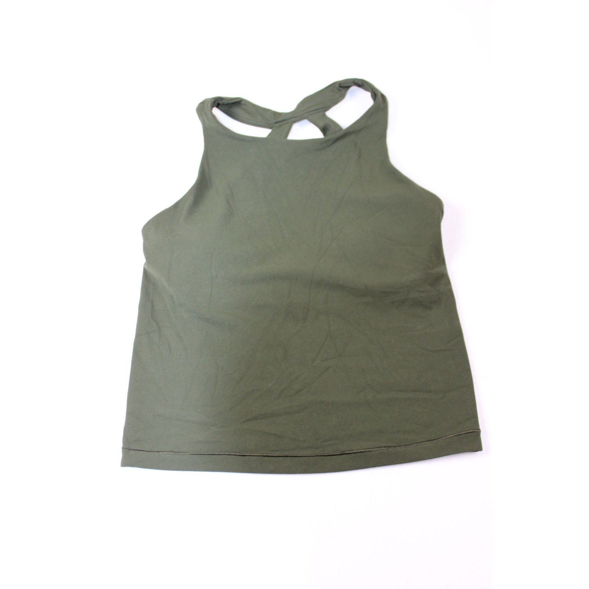 Athleta Womens Green Racerback Athletic Tank Top Size S