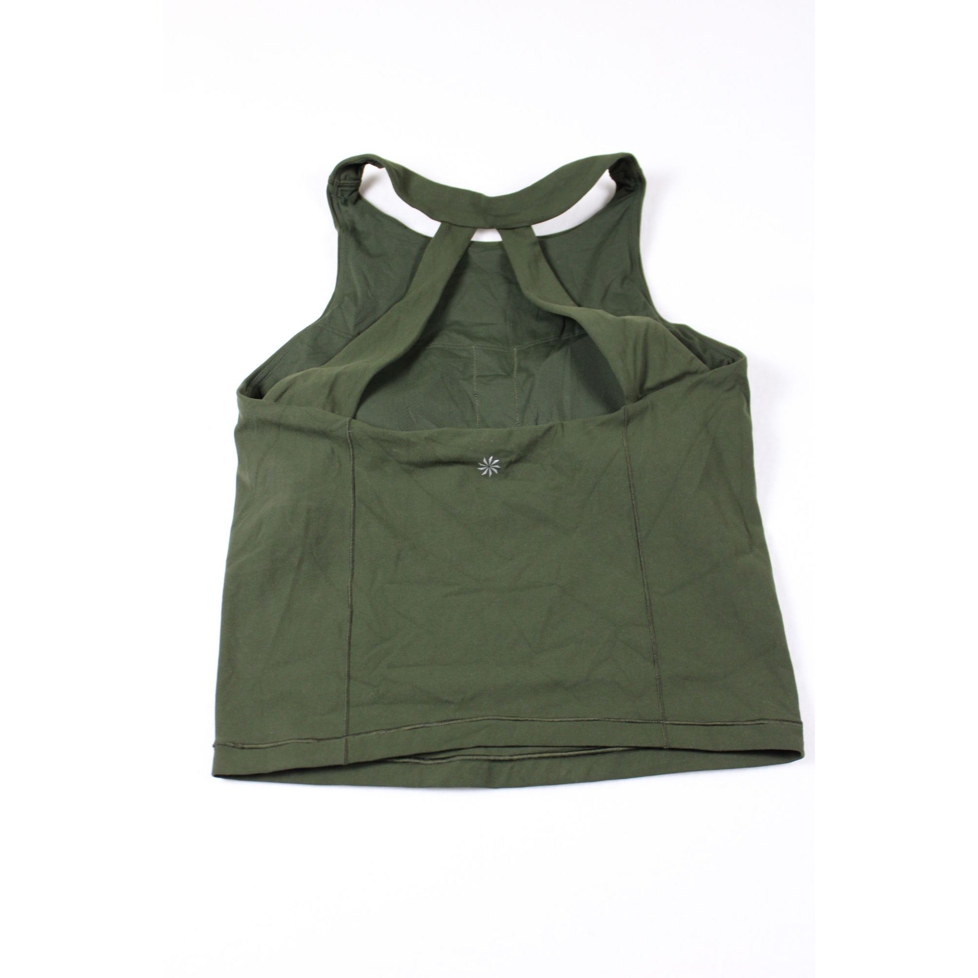 Athleta Womens Green Racerback Athletic Tank Top Size S