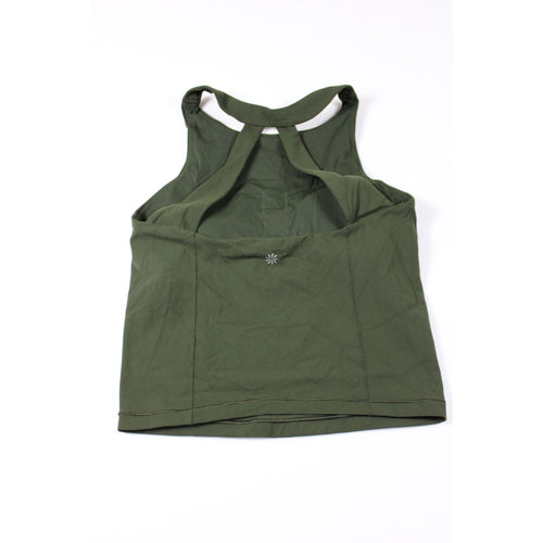 Athleta Womens Green Racerback Athletic Tank Top Size S