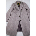 Sam Edelman Lavender Lilac Herringbone Wool Blend Coat Notch Collar Lined Women’s XS