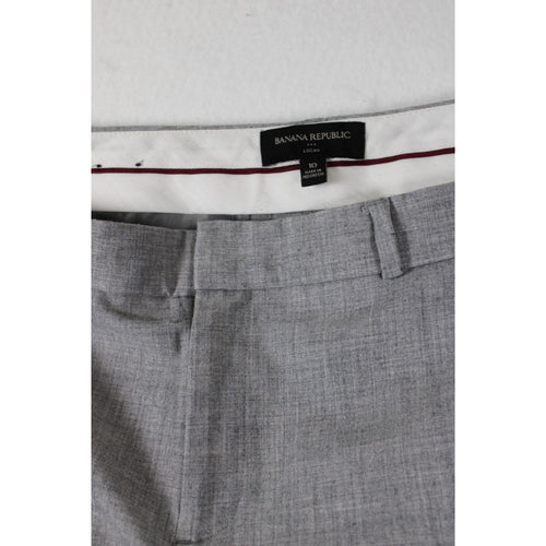 Banana Republic Logan Womens Grey Dress Pants Size 10