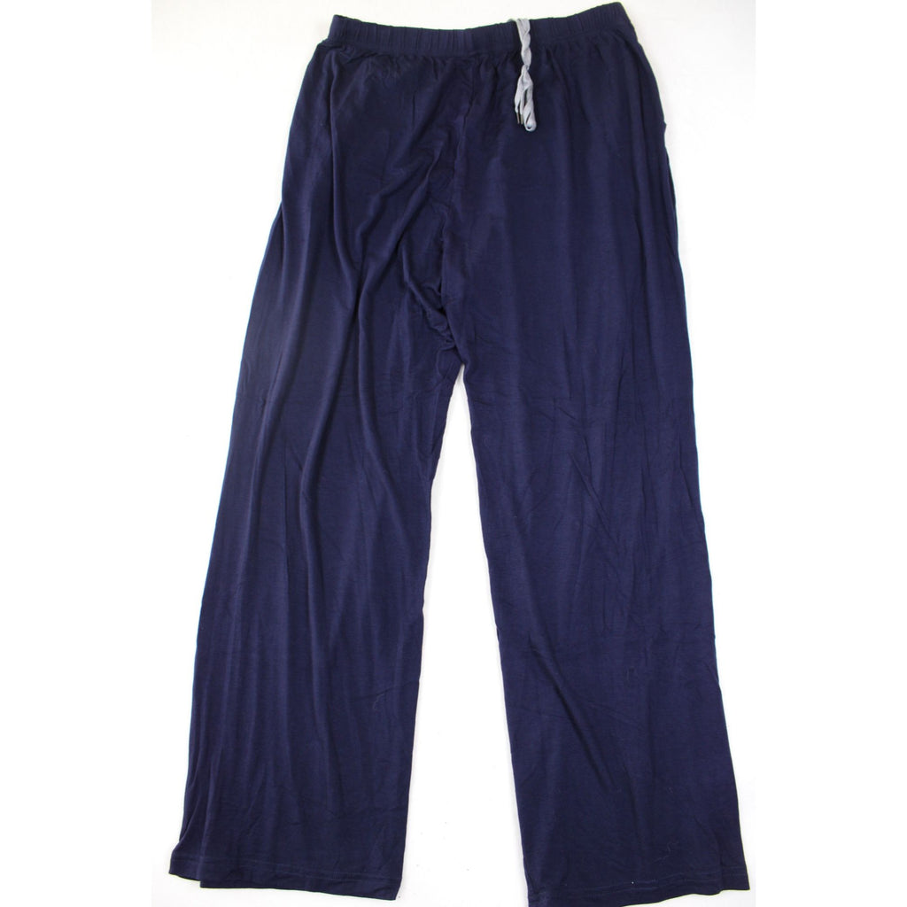 Loose-Fit Navy Blue Lounge Pants With Drawstring Waist
