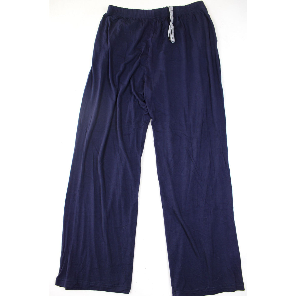 Loose-Fit Navy Blue Lounge Pants With Drawstring Waist