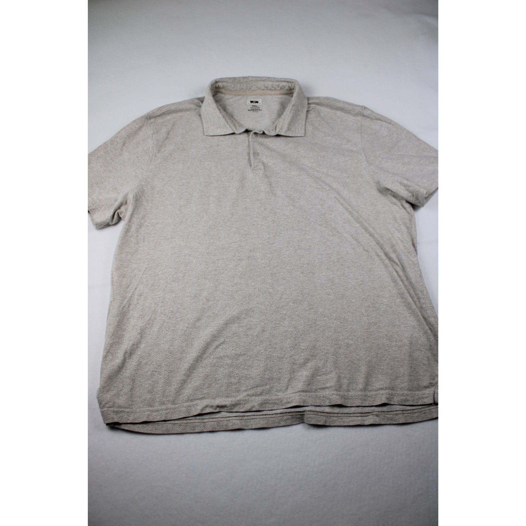 Joseph Abboud Mens Modern Fit Beige Polo Shirt XXL