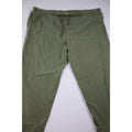 Terra & Sky Womens Olive Green Drawstring Jogger Pants 3X (24W-26W) Elastic Waist Relaxed Fit
